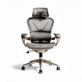 Chaise de bureau ergonomique en maille gris clair dimensions 60 x 60 x 120cm