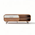 Meuble TV en bois avec tiroirs et étagères dimensions 120 x 40 x 45cm