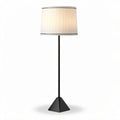 lampe de bureau en métal doré avec abat-jour blanc 40 x 40 x 150 cm