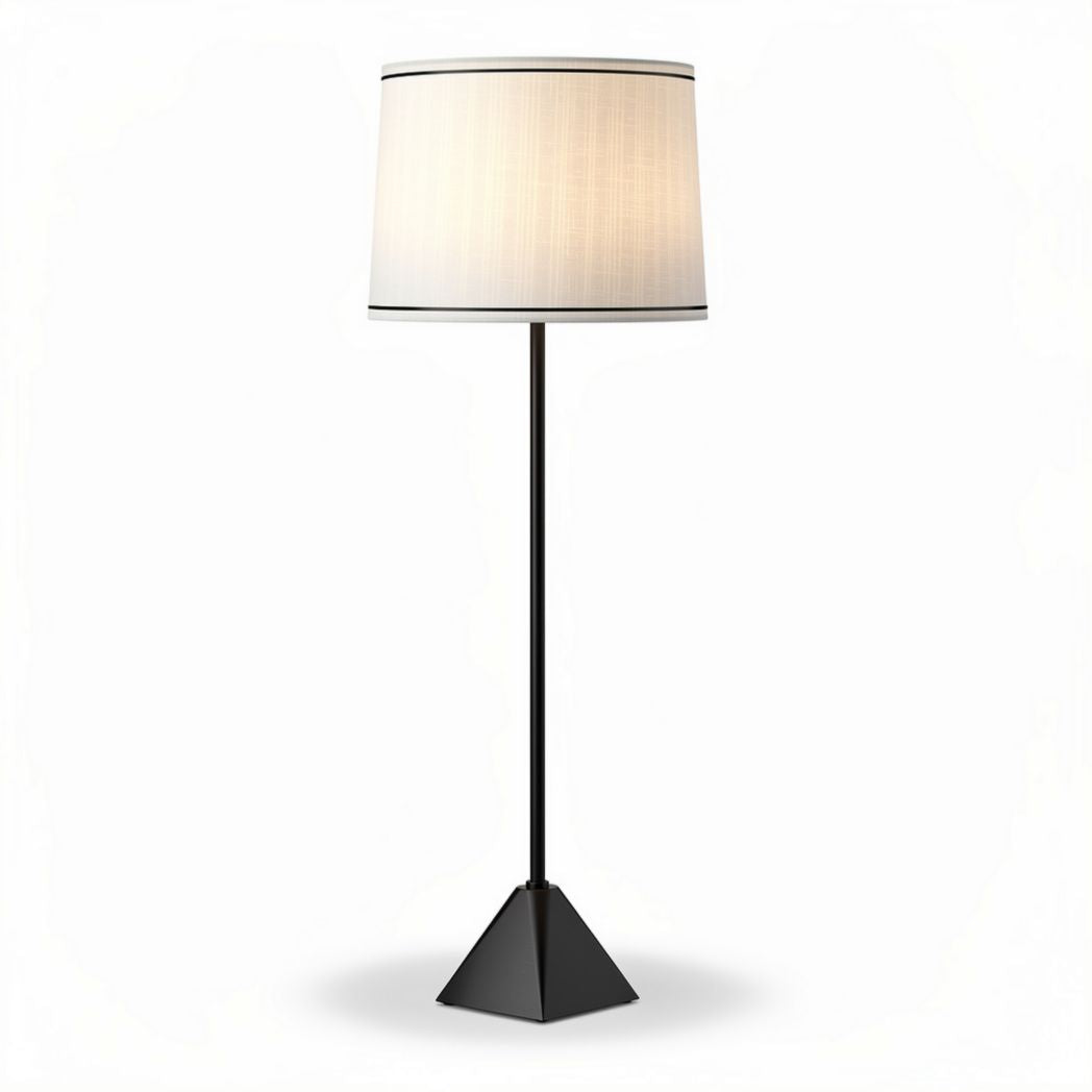 lampe de bureau en métal doré avec abat-jour blanc 40 x 40 x 150 cm