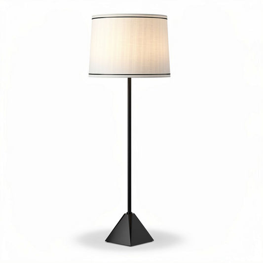 lampe de bureau en métal doré avec abat-jour blanc 40 x 40 x 150 cm