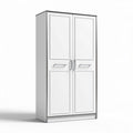Armoire de rangement blanche en métal 180 x 80 x 50cm pour bureau ou entrée