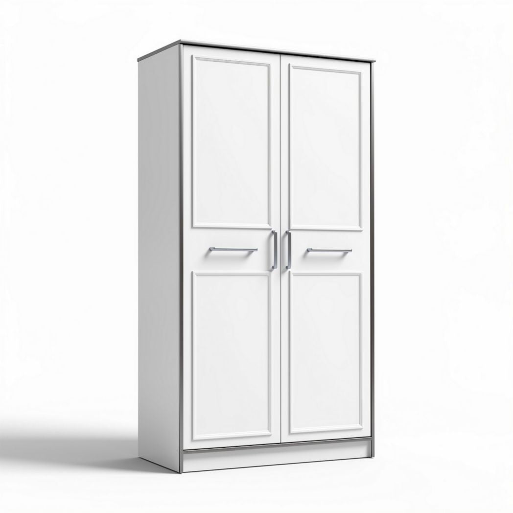 Armoire de rangement blanche en métal 180 x 80 x 50cm pour bureau ou entrée